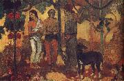 Paul Gauguin Holiday preparations oil on canvas